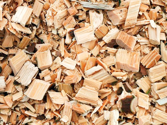 Paillage en copeaux de bois